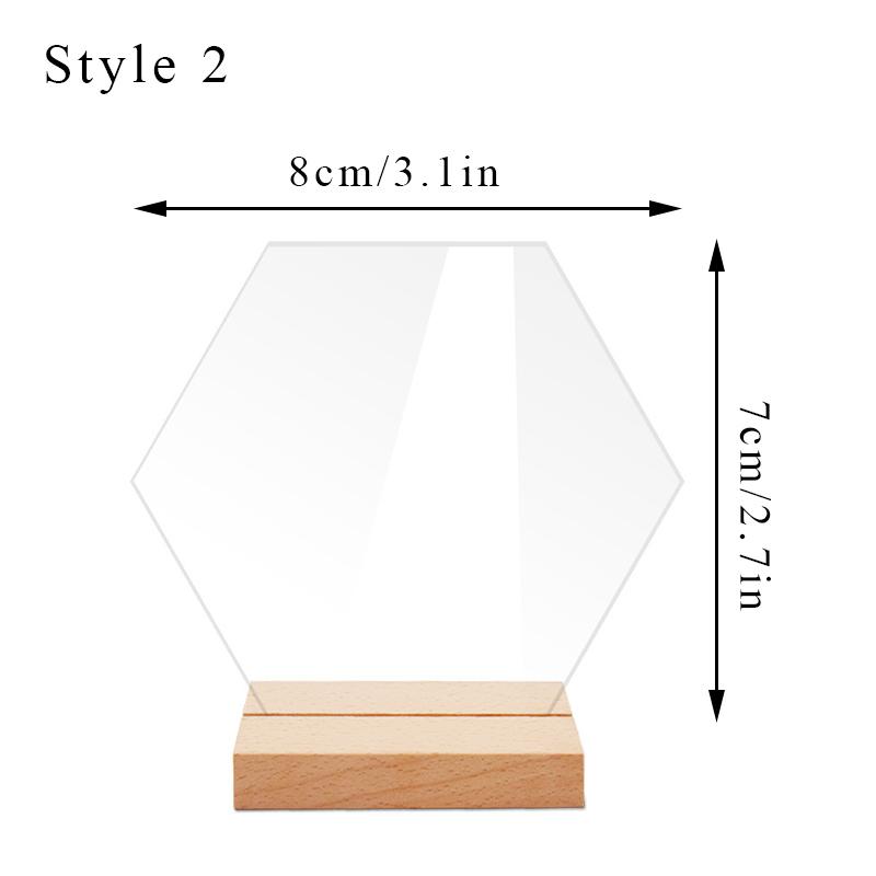 

Новый акриловый держатель таблички на стол с деревянной основой, прозрачный свадебный табличка на стол, номер места, карточка, подставка для ресторана, отеля 1pc