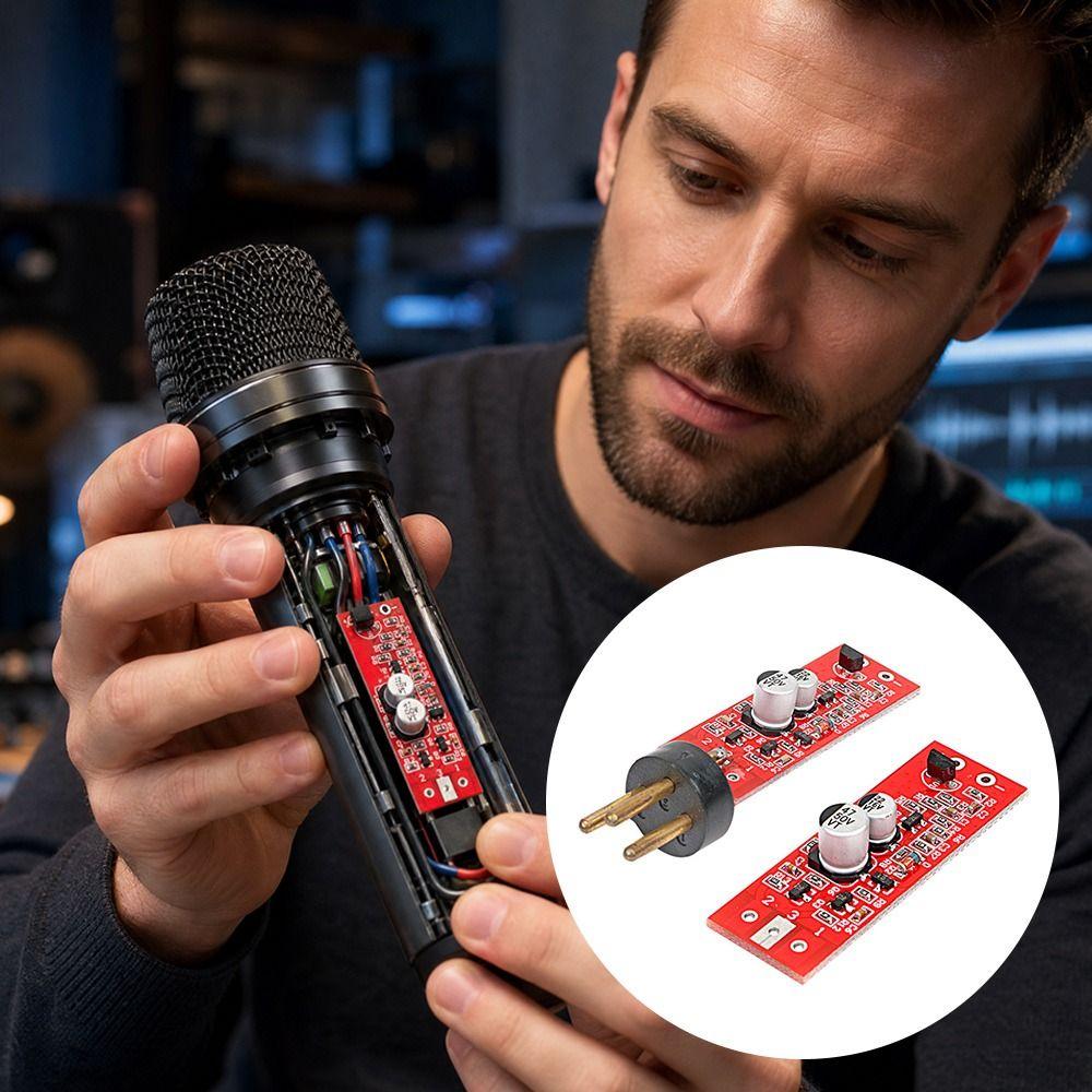 15-48V Phantom Power Microphone Board 125db Microphone Amplifier Board  Electret Microphone