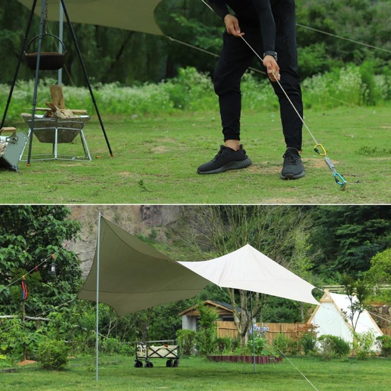 4Pcs Stainless Steel Tent Spring Buckle for Outdoor Camping, Dog Training, Swing