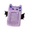 Cute Little Devil Plush Card Holder for Students Campus Photo ID Bus Card Display Pendant Pocket Card Protector Accessories