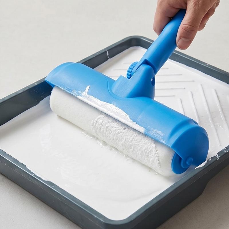 Ceiling Paint Roller No Drip Set 10Inch Ceiling Paint Tool for Painting Ceilings Walls Door Simple To Clean And Maintain