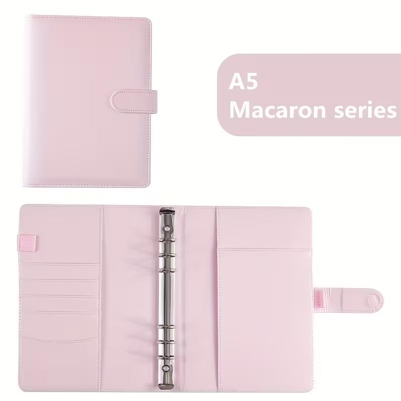 New Vintage Refillable Notebook File Folder Notepad Cover Leather Ring Binder Office Supplies