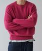 PASSER Raglan Line Crop Knit [Magenta]