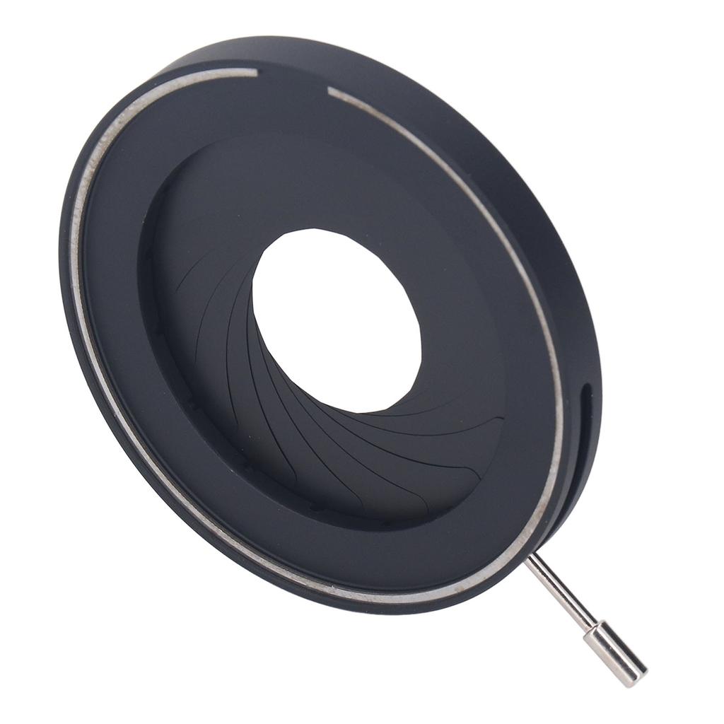 Adjustable Iris Aperture Diaphragm 2‑50mm Microscope Iris Adapter Aperture Adjustable Lens Diaphragm Optical Diaphragm