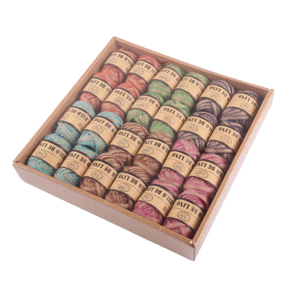 Buy 24pcs Assorted DIY Rustic Jute String Twine Rope for Gift Wrapping ...