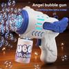 Fully Automatic Bubble Gun Rocket Bubbles Machine Automatic Blower With Bubble Liquid Toy For Kids Beach Outdoor Bubble Gifts