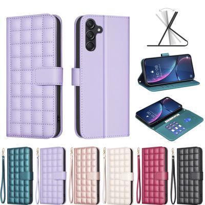 Módna peňaženka Stojan na karty Flip kožené puzdro pre Samsung Galaxy M55 M62 M15 M23 M13 4G A55 A35 A15 A05 A05S A25 5G A24 4G Kryt