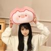 Ins Style Cheese Cooked with Cute Pillow and Cute Cheese Shape Leaning on The Bedside Rua Face Doll Girl Birthday Gift Healing