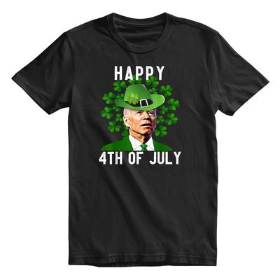 Happy 4th July Funny Joe Biden St Patrick's Day T-shirt For Men Women Shirt Top