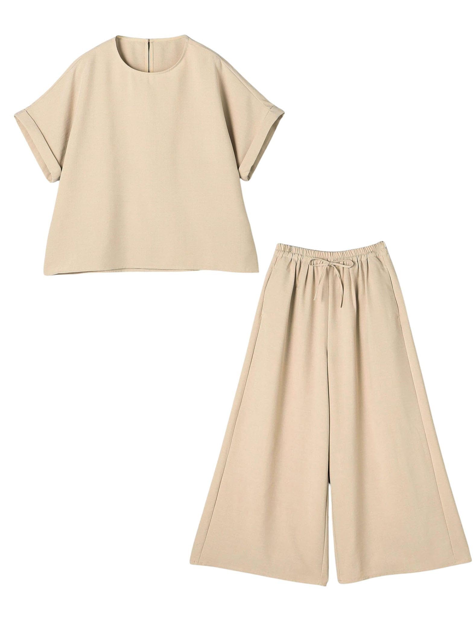 

Cohen Linen Touch T-Shirt and Blouse Set, 76756000011, 2350 Beige (23), Medium