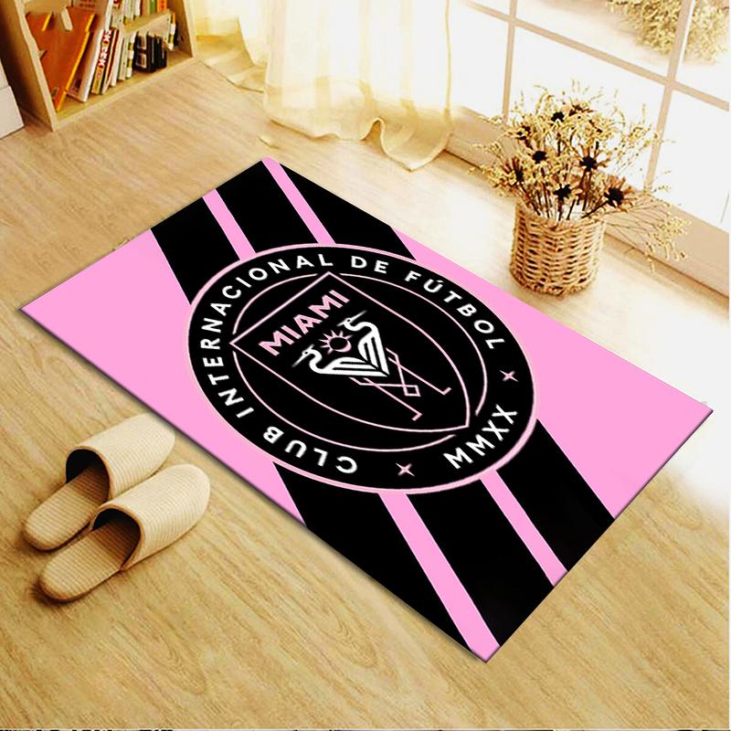 Nuovo Tappeto Inter Miami CF 2025 per Soggiorno Camera da Letto Casa Decorazione Divano, Tappetino Antiscivolo per Giochi Bambini
