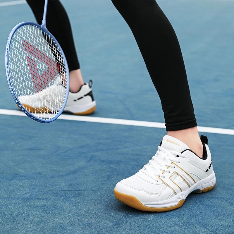 New Spring and Autumn Couple Tennis Shoes Mesh Breathable Badminton Shoes Outdoor Table Tennis Shoes Anti Slip Durable Sneaker
