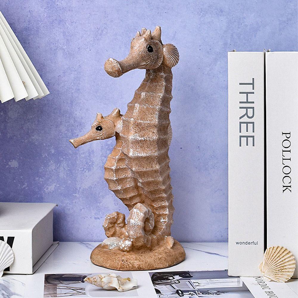 Waterproof Resin Seagull Figurine Handmade Small Sea Bird Statue  Children's Room