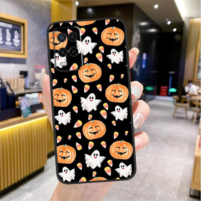 Halloween Pumpkins Case For Oppo A98 A18 A38 A58 A78 A60 A80 A40 A96 A76 A16 A94 A74 A54 A15 A17 A57 A77 A5 Pro