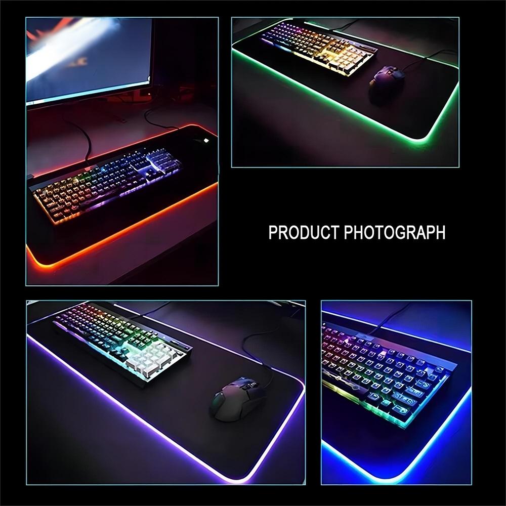 Zenless Zone Zero Mouse Pad Gaming Rgb Mousepad Backlit Animal Keyboard Gamer Girl Xxl Laptop Mat Table Pads Deskpad