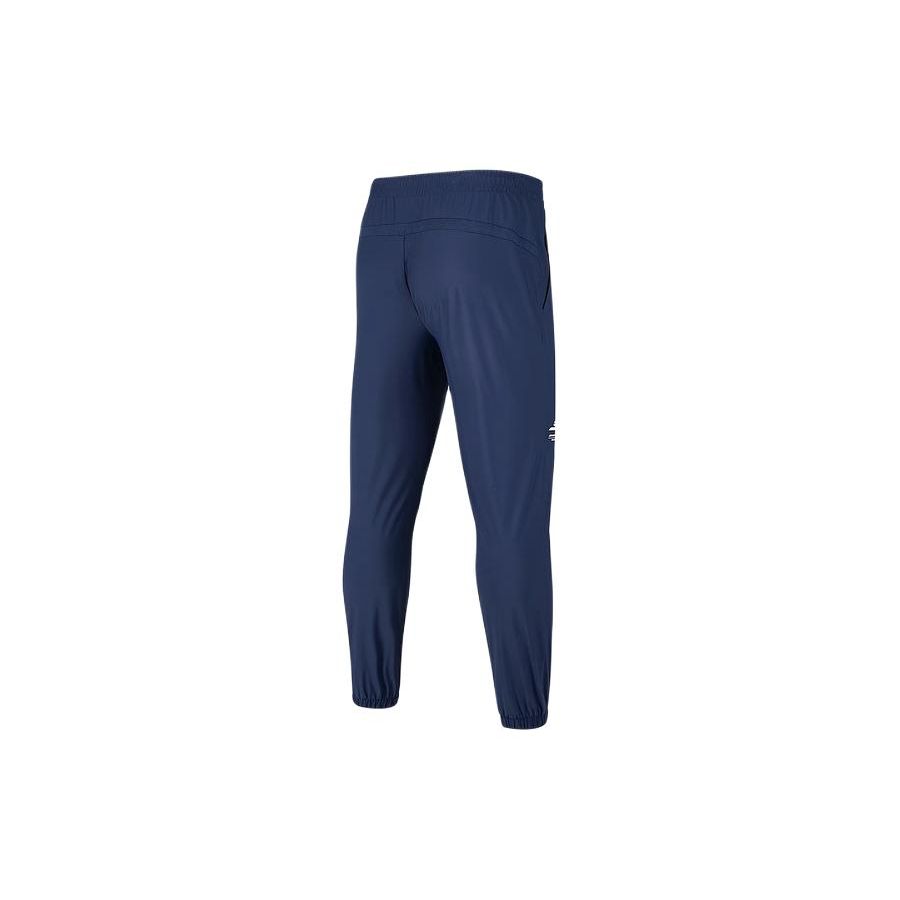Skechers Solid Color Mid-Rise Comfortable Casual Tapered Quick-Dry Knitted Sports Pants Men pants Navy-Blue P224M024-02MZ