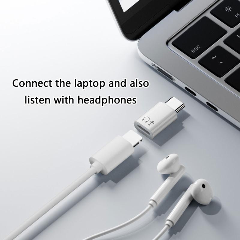 USB C Converters for Phone 15 16 Headphone Audios Adapter for Stable and Secure Connection for Home
