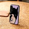 F-FUNNY And Cute Stickers Phone Case For Samsung  A73,72,71,A52,51,40,41,A22,A32,31,A13, Soft Black Shell