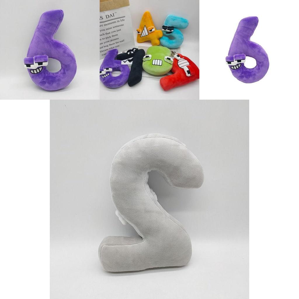 Adorable Poupée Bébé en Peluche Number Lore Douce Rembourrée Jouet Éducatif Décoration de Maison Cadeau de Noël