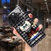 Plaid black and white cat suitable for iphone15 glass case Apple 17 mobile phone case 16promax hard case protective case