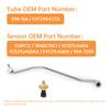 Exhaust Back Pressure Tube Sensor and Wire Kit Fit for 1837875C1  1C3Z9D477AA   F81Z9D477AA 598-114,Direct Replacement EBP Sensor Assembly