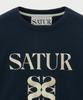 Seteo Classic Logo Sweatshirt Navy Yellow