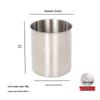 304 Stainless Steel Drop-proof Straight Cylinder Water Cup Without Handle.
