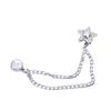 3 Pcs Magnetic Clothing Clips with Chain Sweet Bows Magnetic Buckles Removable Magnetic Pins Heart Pants Clips