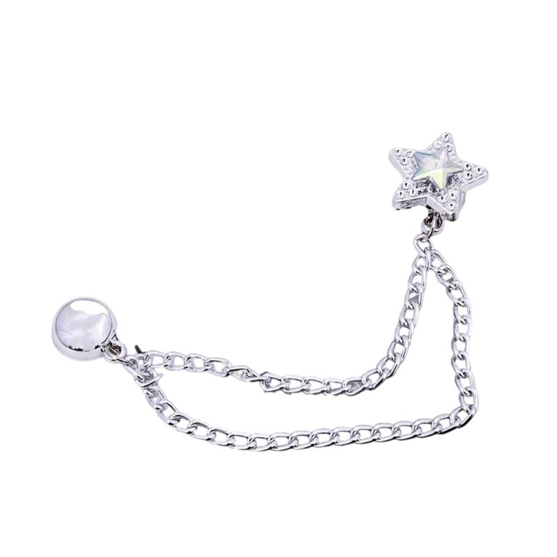 3 Pcs Magnetic Clothing Clips with Chain Sweet Bows Magnetic Buckles Removable Magnetic Pins Heart Pants Clips