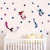 Cute Starry Sky Mermaid Wall Stickers DIY Creative Room Decoration Children Room Decal Kids Favorite 