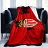 1PC Monaco Football club Printed Soft Flannel Blanket Throw for Adult Bedroom Living Room Sofa Camping Travel Fan gifts Christmas Gifts