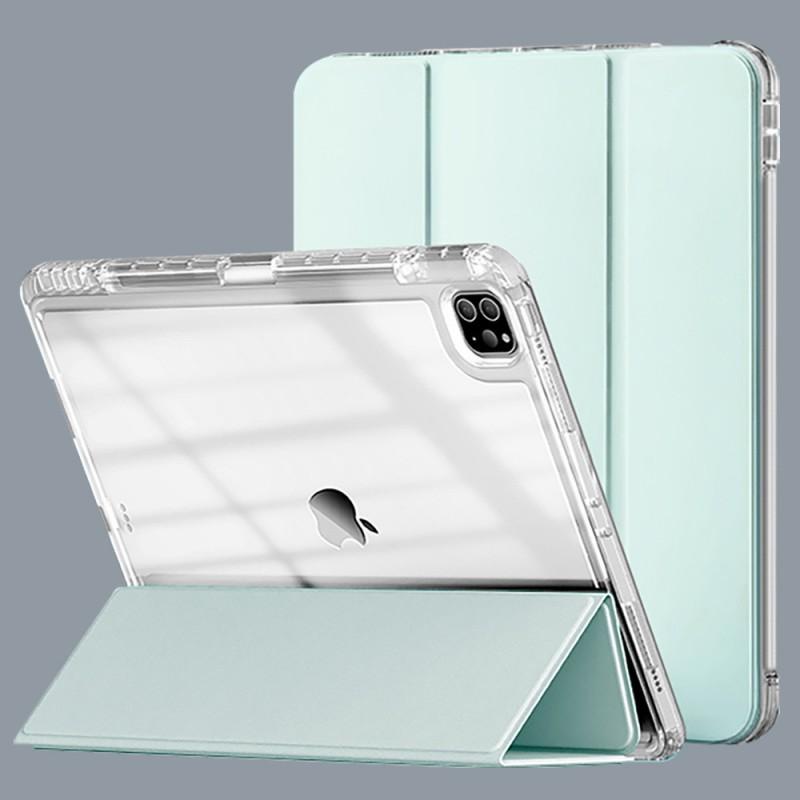 IPad Case Air 4/5 10.9 Inch 10.2/10.5 3-Fold Clear Acrylic Cover With Stand Anti-Scratch Shockproof