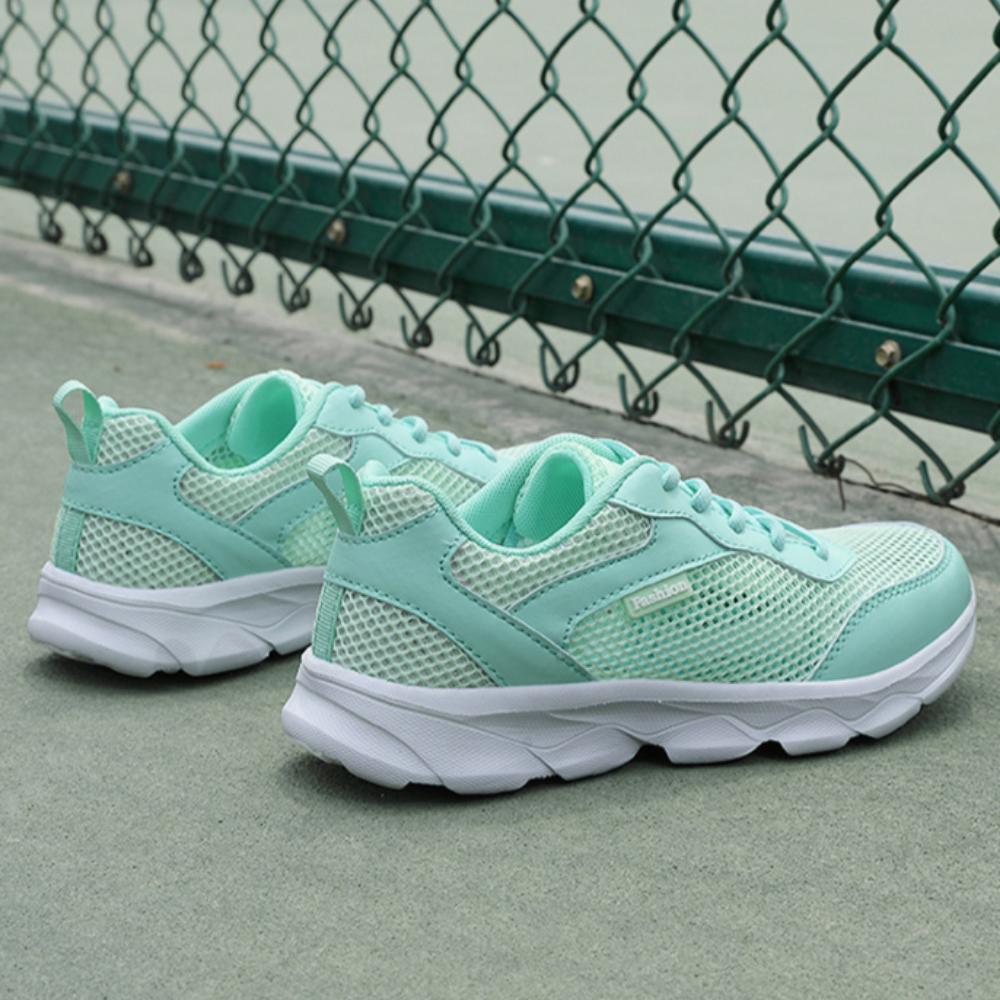 Sommer Sportschuhe Großes Mesh Hohl Damen Freizeitschuhe Koreanischer Stil Schnürschuhe Vielseitige Damenschuhe