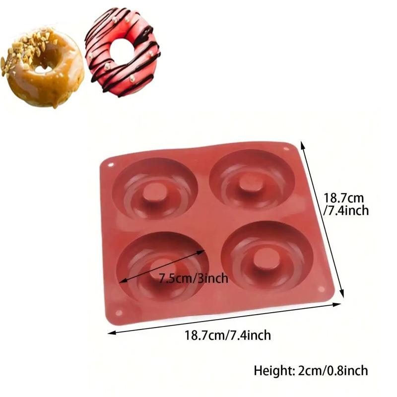 

6 Holes Silicone Cake Mold Mini Muffin Cupcake Mould DIY Baking Pan Non-Stick Pudding Chocolate Dessert Tray Baking Tools червоний