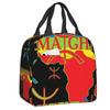 Custom Amazigh Flag Thermal Insulated Lunch Bag Women Berber Pride Tifinagh Resuable Lunch Container for Multifunction Food Box