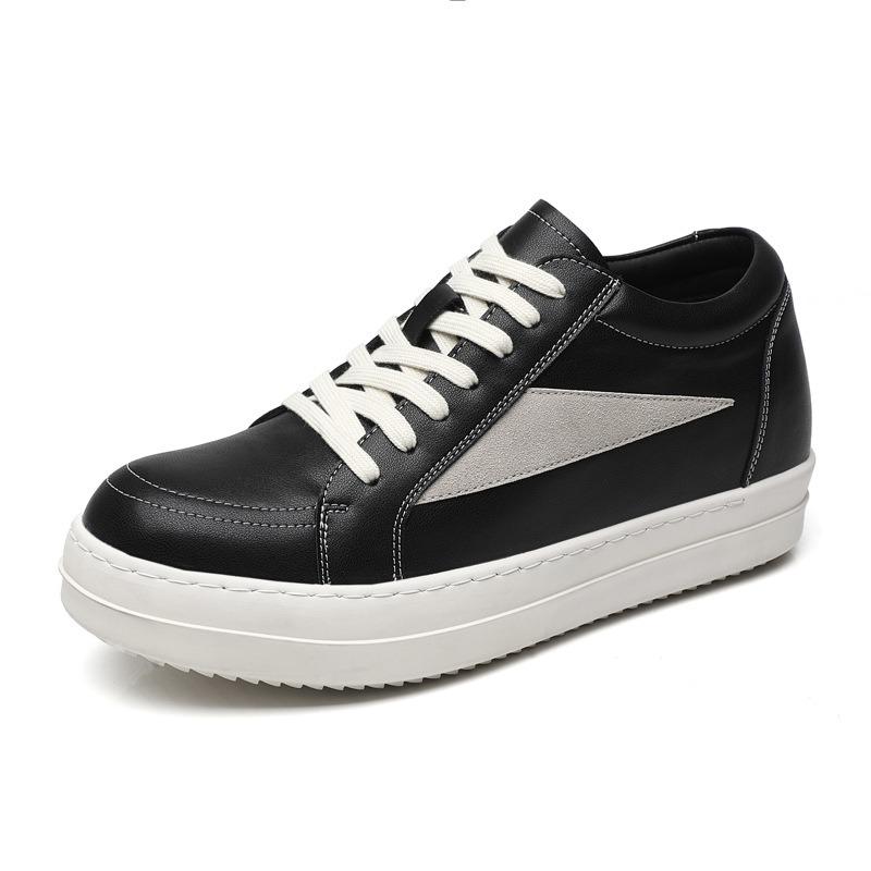 Trendy brand men's shoes high-end thick-soled versatile height-increasing small triangle casual invisible inner height-increasing m board shoes