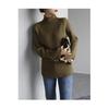 Women's Slim Fit Knitted Sweater - Warm Long Sleeve Turtleneck Base Shirt