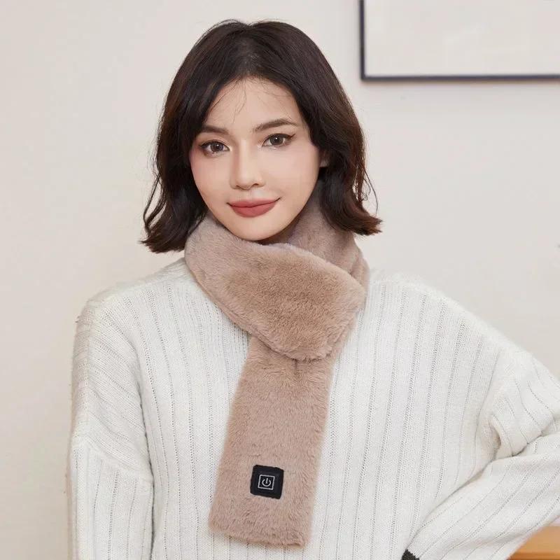 Self Heating Scarf Neck Warming Women's Scarf Winter Outdoor Headband USB Power Supply Heated Scarf Wool Men's Scarf Ski Mask