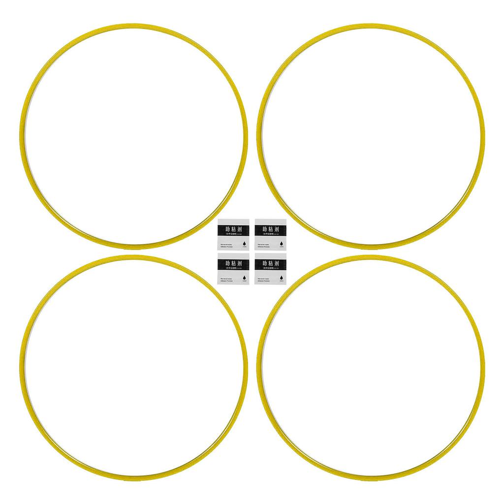 4pcs Wheel Rim Protector Curb Rash Prevention Self Adhesive Universal ABS Rim Guard Trim Rings for 1