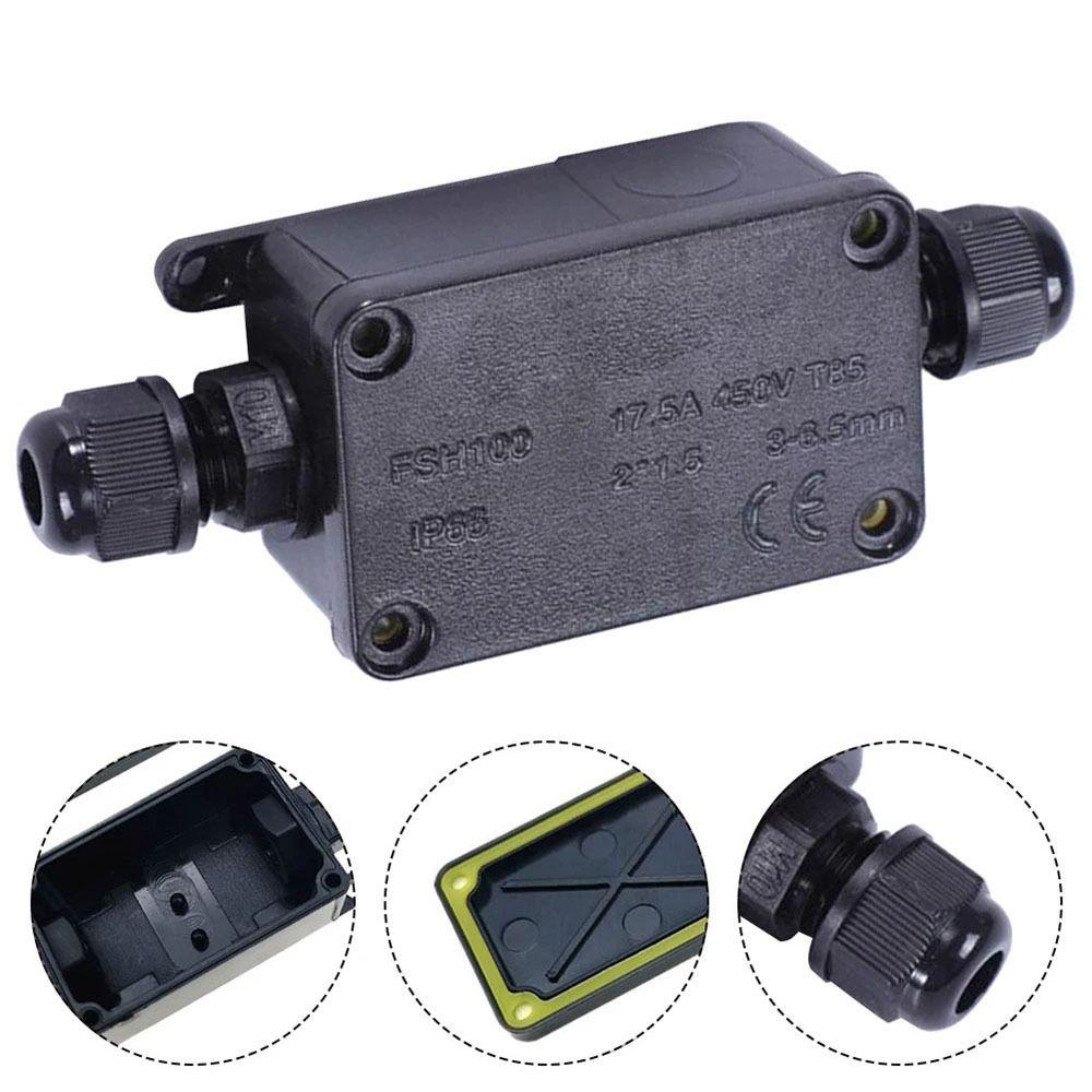 1Pcs With Terminal Waterproof Junction Box IP66 Cable Wire Case Outdoor Solar Parts