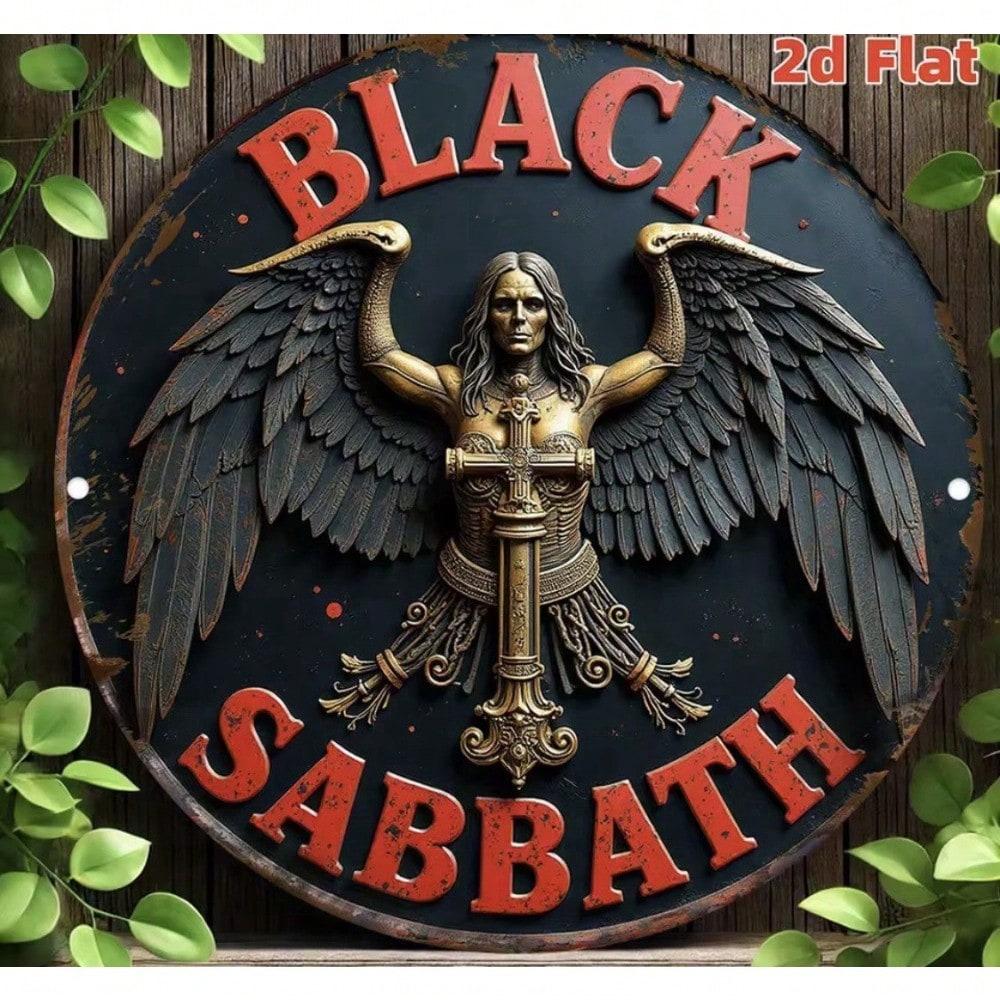 

Винтажная металлическая жестяная табличка Ozzy Osbourne Black Sabbath 8x8 Настенный декор Музыкальные памятные вещи Ограниченная серия Коллекционный подарок для фаната рока 20x20