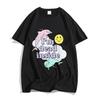 Women Short Sleeve T Shirt Cute Animal T-shirt I'm Dead Inside Dolphin Tshirts Trendy Shirts Couples Tops Tees Aesthetic Clothes