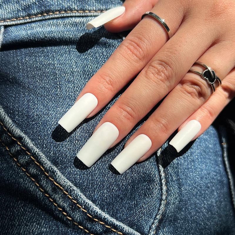 Wearable Matte Solid Color Nail Art Stickers - High-Grade Collection