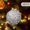 4 Pieces Christmas Ball Ornaments Tree Decorations for Restaurant