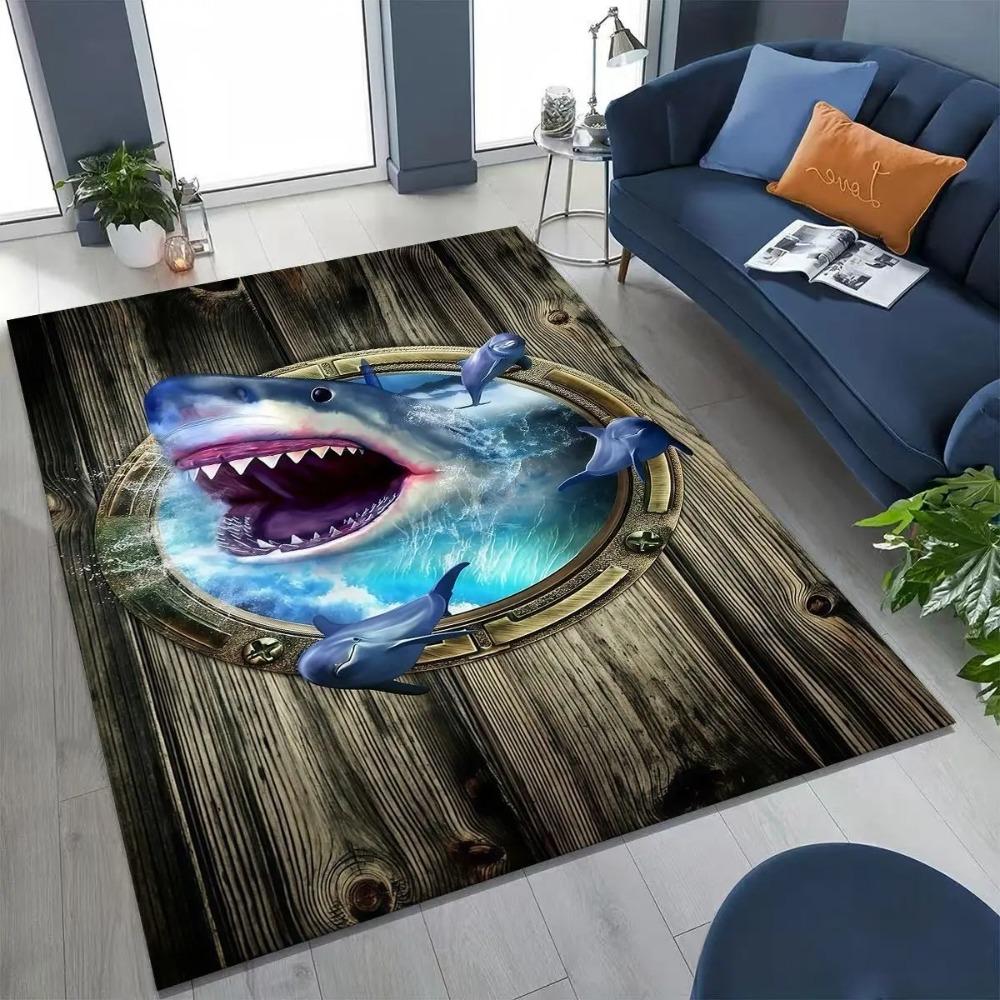 3D Illusion Breaking Wall Dinosaur Animal Series Rug for Bedroom Living Room Sofa Home Doormat Decor Carpets for Living Room