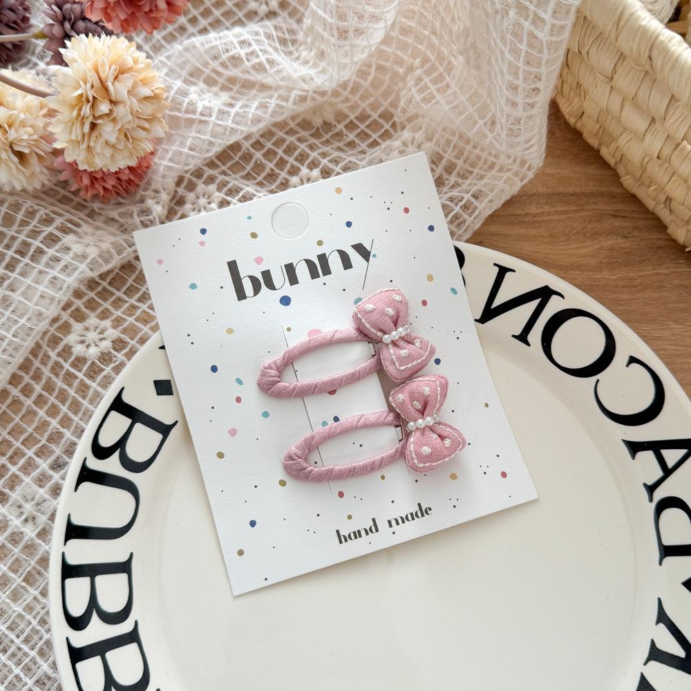 2pcs Korean Style Red Black Plaid Hairpins Strawberry Cherry Embroidery BB Clip Children's Hair Clip Bangs Clip Hair Accessories