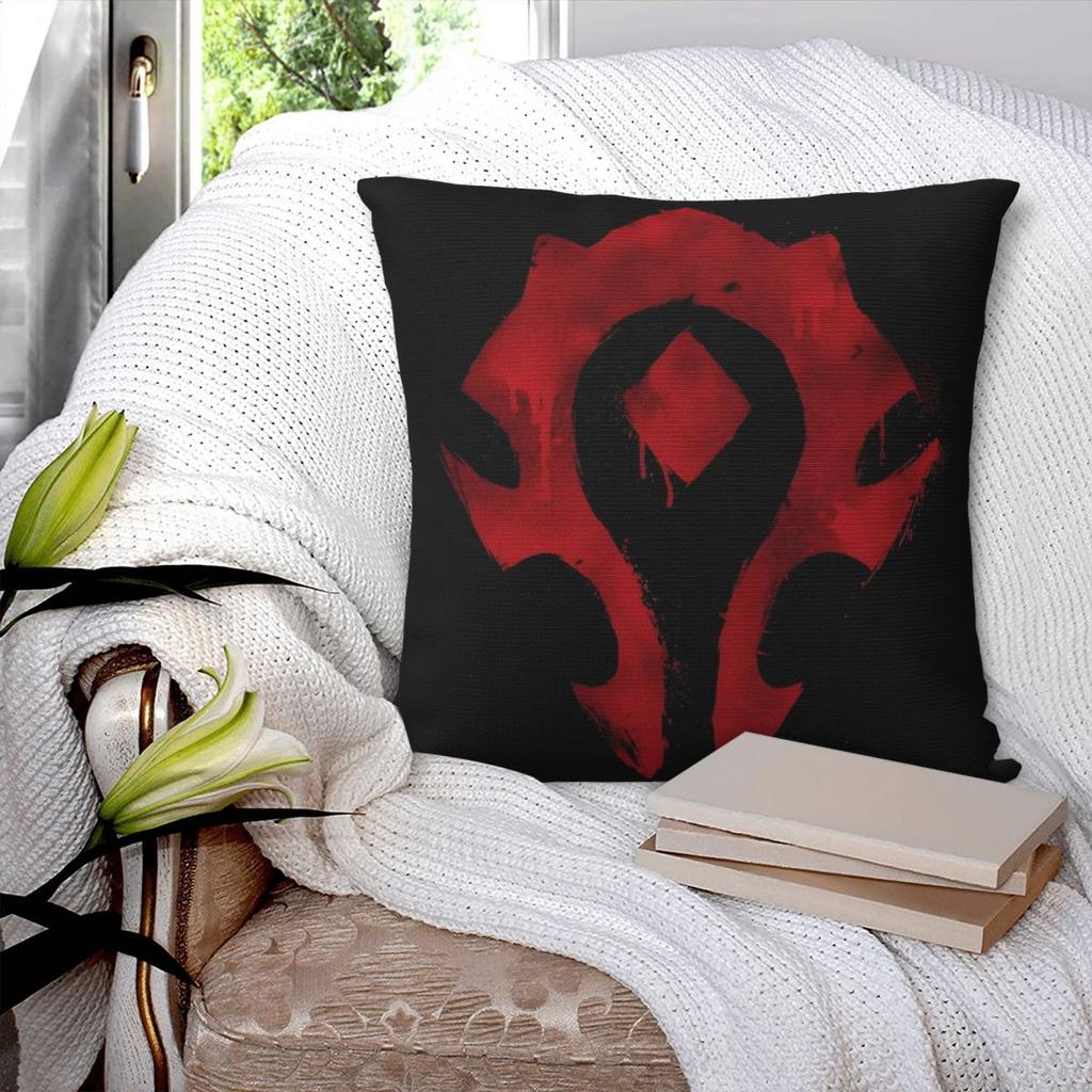 Pillow Cover Wow World Of Warcraft Arthas Retro Game Printed Cushion Cover Fashion Pillow Case For Living Room Chair Pillowcases