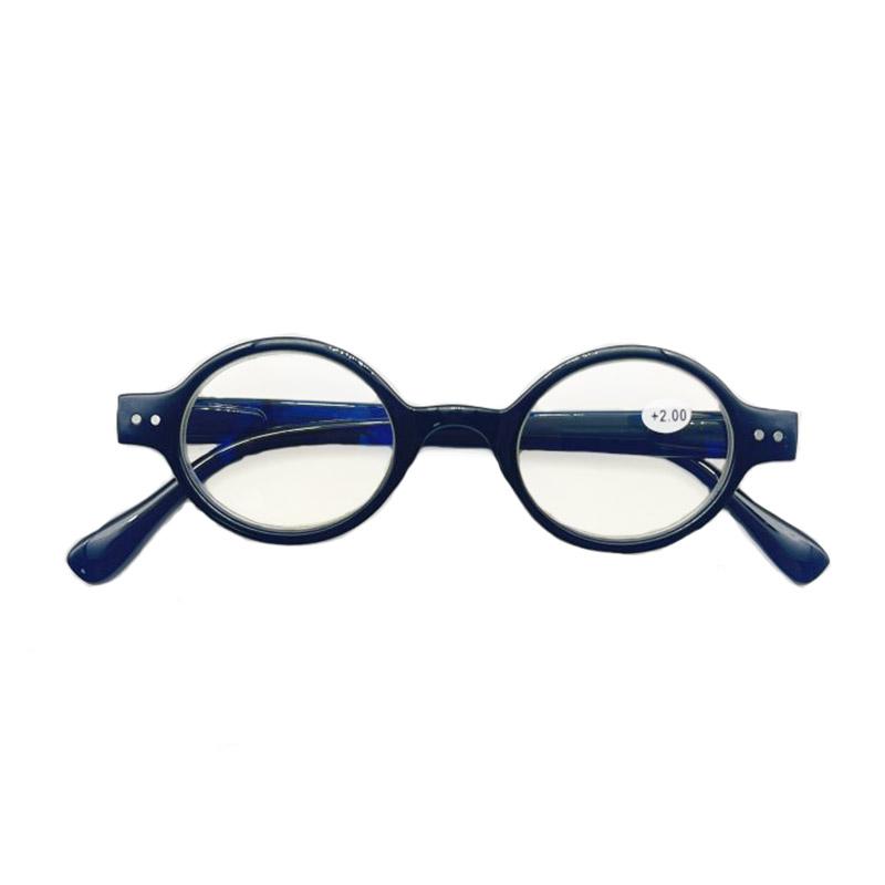 Female Reading Glasses Men Anti Blue Light Red Glasses Vintage Round Sight Eyeglasses Men No Dioptric Glasses +1.5+2