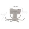 3pcs Strong Bearing Kitchen Utensil Hooks 360 Degree Rotation Adhesive Hanging Rack  For Kitchen