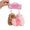 Animal Capybara Plush Keychain Magnetic Capybara Plush Doll Creative Plush Couple Keychains  Kids